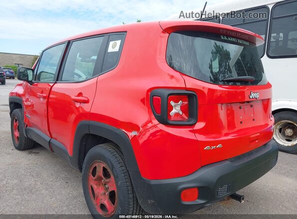 ZACCJBAB5JPJ57733 2018 JEEP RENEGADE Red Задня ліва чверть