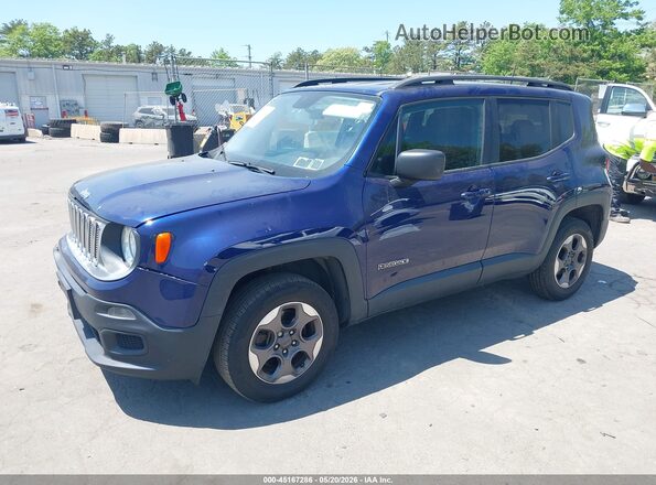 ZACCJBAT7GPE34872 2016 JEEP RENEGADE Blue Przód lewy