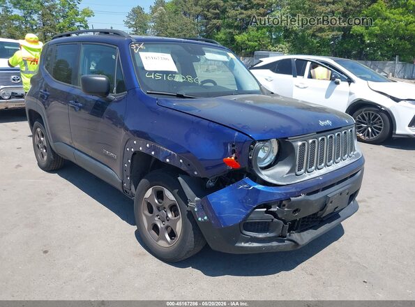 ZACCJBAT7GPE34872 2016 JEEP RENEGADE Blue Widok z przodu