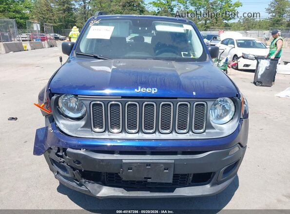 ZACCJBAT7GPE34872 2016 JEEP RENEGADE Blue Widok zestawu wskaźników