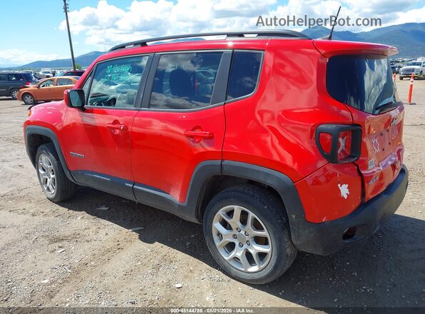 ZACCJBBB0JPH82400 2018 JEEP RENEGADE Red უკანა მარცხენა