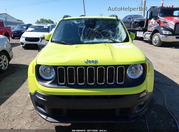 ZACCJBBB3HPF30201 2017 JEEP RENEGADE Green Widok zestawu wskaźników