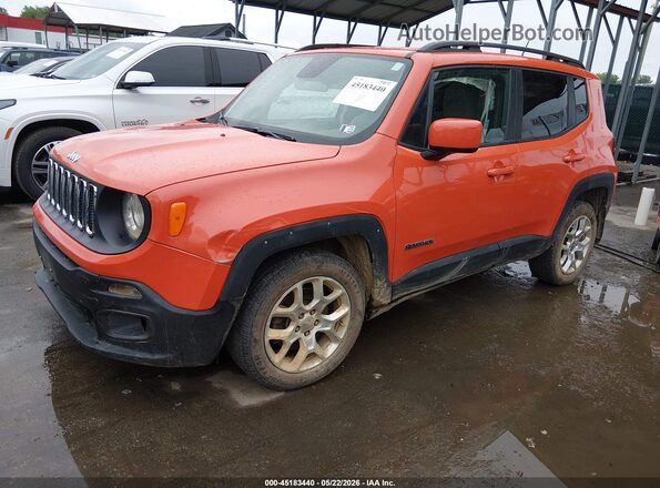 ZACCJBBT5GPC55289 2016 JEEP RENEGADE Orange Առջևի ձախ երեք քառորդ տեսարան