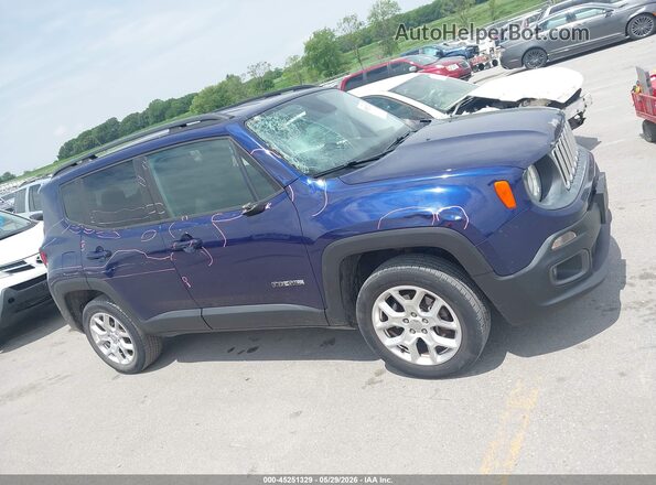 ZACCJBBT8GPD90444 2016 JEEP RENEGADE Blue უკანა სალონის ხედი