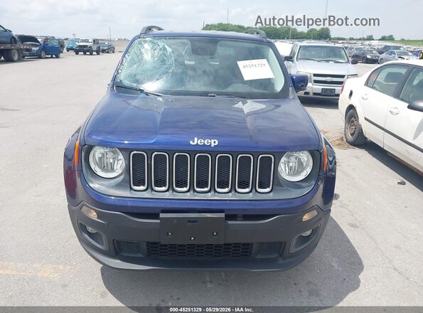 ZACCJBBT8GPD90444 2016 JEEP RENEGADE Blue ხელსაწყოთა პანელის ხედი