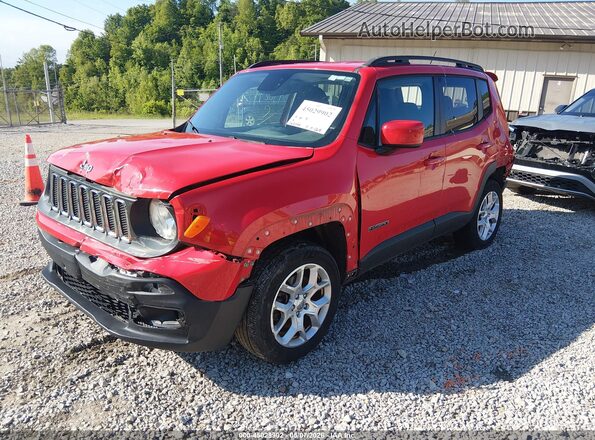 ZACCJBBT8GPD93103 2016 JEEP RENEGADE Red წინა მარცხენა ხედი სამი მეოთხედიდან