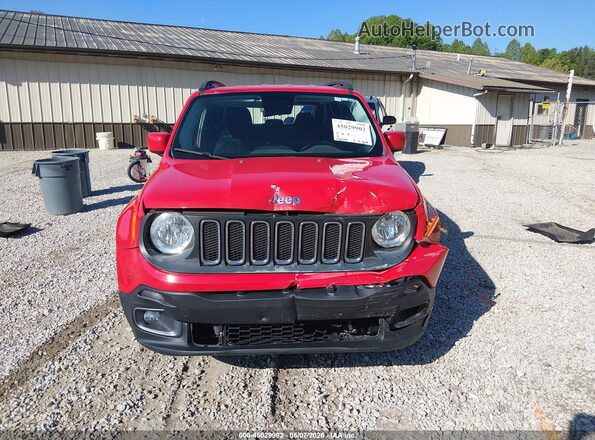 ZACCJBBT8GPD93103 2016 JEEP RENEGADE Red წინა პანელის ხედი