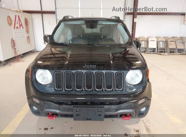 ZACCJBCB1HPE83734 2017 JEEP RENEGADE Black წინა პანელის ხედი