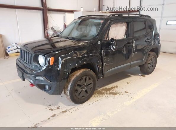 ZACCJBCB1HPE83734 2017 JEEP RENEGADE Black წინა მარცხენა ხედი სამი მეოთხედიდან