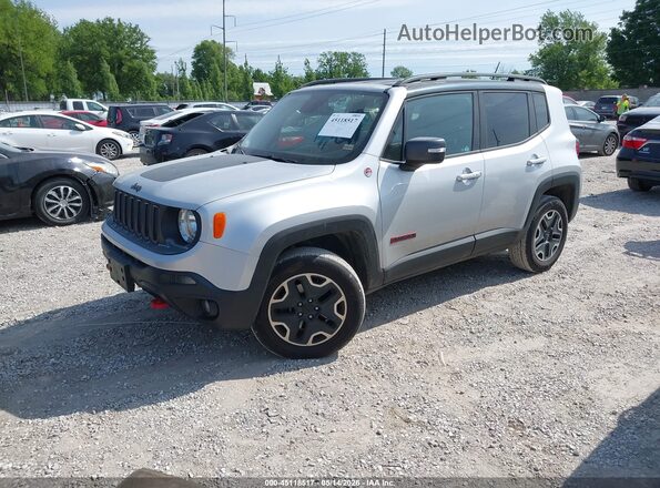 ZACCJBCB1HPF90136 2017 JEEP RENEGADE Silver წინა მარცხენა ხედი სამი მეოთხედიდან