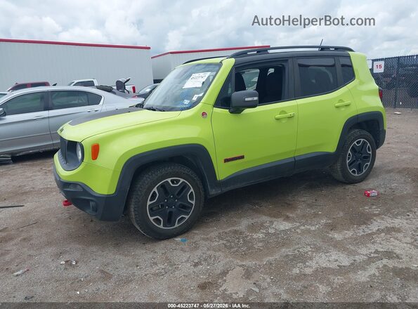 ZACCJBCB5HPE76429 2017 JEEP RENEGADE Зеленый Передняя левая четверть