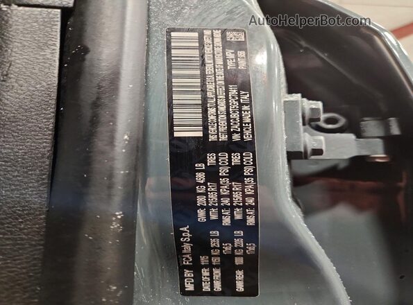 ZACCJBCT5GPC78411 2016 JEEP RENEGADE Blue Widok naklejki z numerem VIN