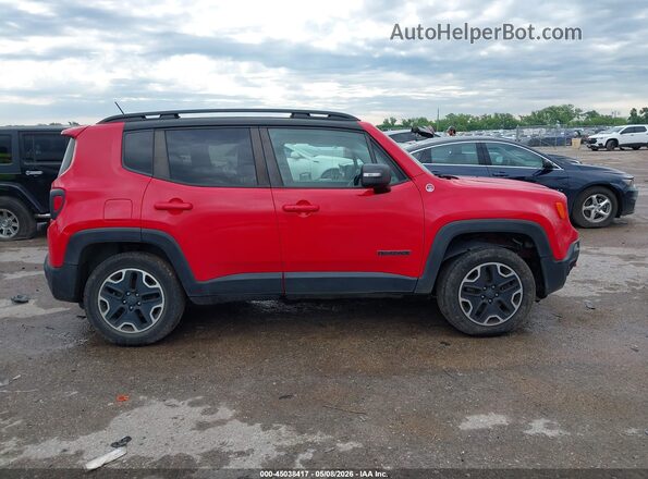 ZACCJBCT6GPD57425 2016 JEEP RENEGADE Красный Вид задней части салона