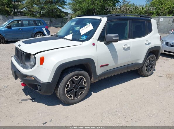 ZACCJBCT6GPD57585 2016 JEEP RENEGADE White წინა მარცხენა ხედი სამი მეოთხედიდან