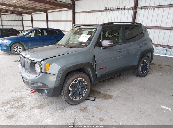 ZACCJBCT8GPD48211 2016 JEEP RENEGADE Gray Առջևի ձախ երեք քառորդ տեսարան