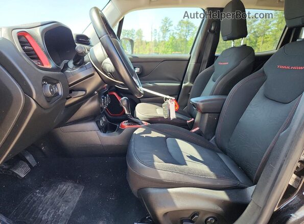ZACCJBCTXGPD70789 2016 JEEP RENEGADE Black Вид салону спереду