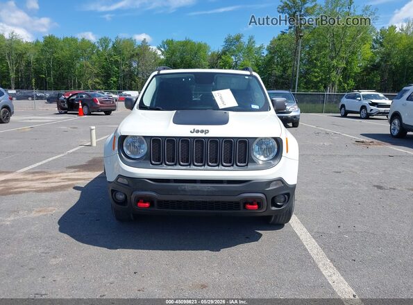 ZACCJBCTXGPD87673 2016 JEEP RENEGADE White უკანა სალონის ხედი