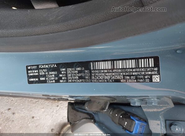 ZACNDFBN8P3A05609 2023 DODGE OTHER Blue Widok komory silnika