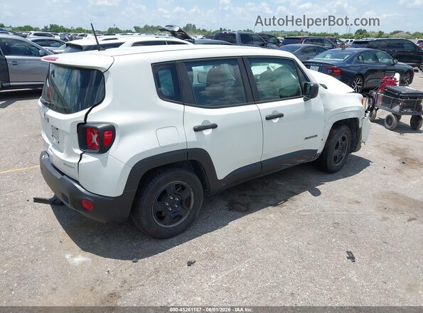 ZACNJAAB4KPK14637 2019 JEEP RENEGADE White Trasero derecho