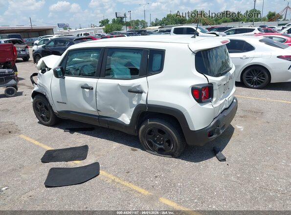 ZACNJAAB4KPK14637 2019 JEEP RENEGADE White Trasero izquierdo