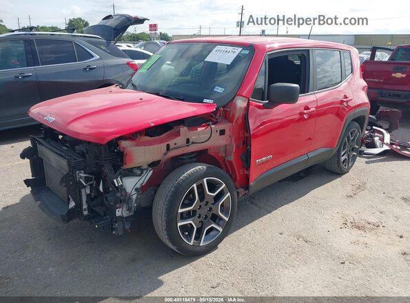 ZACNJAAB4LPL72476 2020 JEEP RENEGADE Red Առջևի ձախ երեք քառորդ տեսարան
