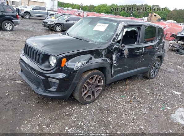 ZACNJAAB4LPL88404 2020 JEEP RENEGADE Black წინა მარცხენა ხედი სამი მეოთხედიდან
