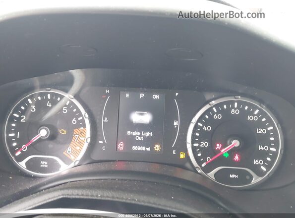 ZACNJAAB4LPL88404 2020 JEEP RENEGADE Black უკანა სავარძლების ხედი