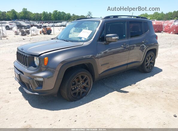 ZACNJABB0KPK00412 2019 JEEP RENEGADE Gray წინა მარცხენა ხედი სამი მეოთხედიდან
