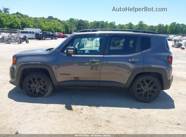 ZACNJABB0KPK00412 2019 JEEP RENEGADE Gray უკანა სალონის ხედი
