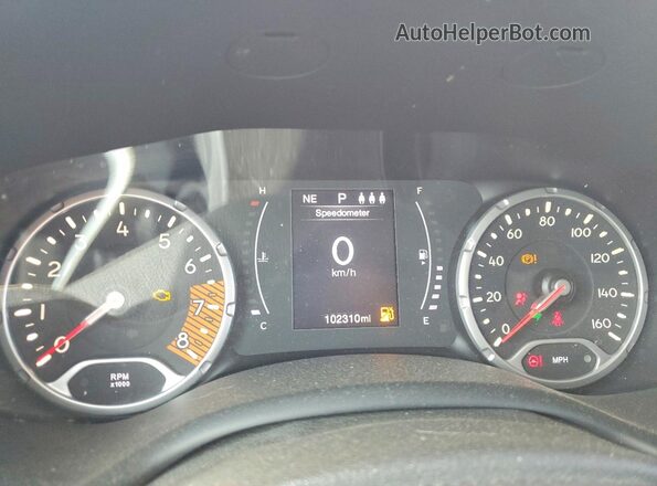 ZACNJABB0KPK19882 2019 JEEP RENEGADE Blue Սարքավորումների վահանակի տեսք
