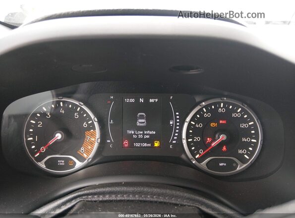 ZACNJABB3LPL10274 2020 JEEP RENEGADE Gray Вид задніх сидінь