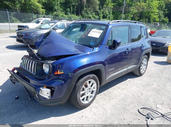 ZACNJABB3LPL56882 2020 JEEP RENEGADE Blue Առջևի ձախ երեք քառորդ տեսարան
