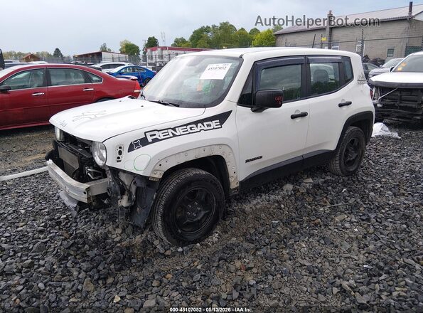 ZACNJBAB1KPK08610 2019 JEEP RENEGADE White Przód lewy