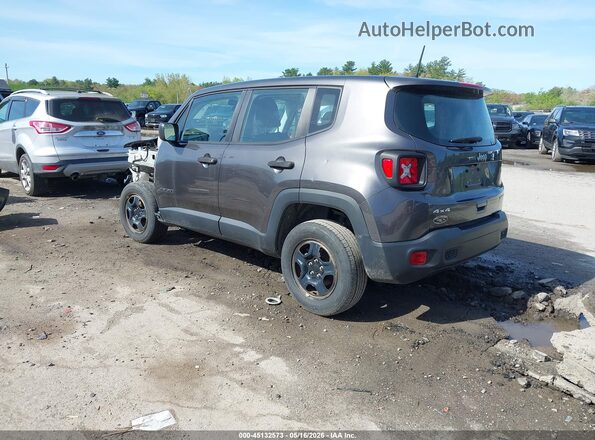 ZACNJBAB3KPJ73522 2019 JEEP RENEGADE Серый Задняя левая четверть