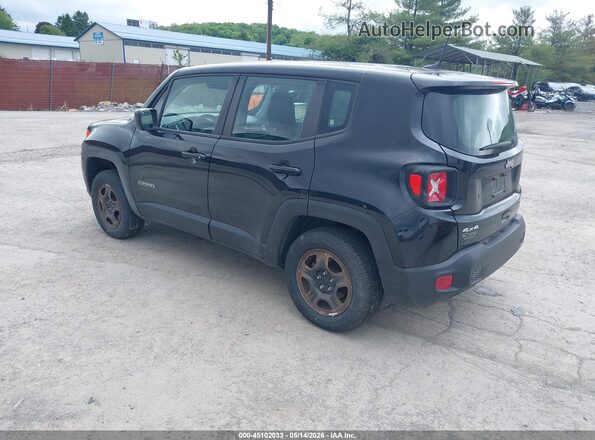 ZACNJBAB9KPJ75727 2019 JEEP RENEGADE Черный Задняя левая четверть