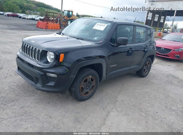 ZACNJBAB9KPJ75727 2019 JEEP RENEGADE Черный Передняя левая четверть