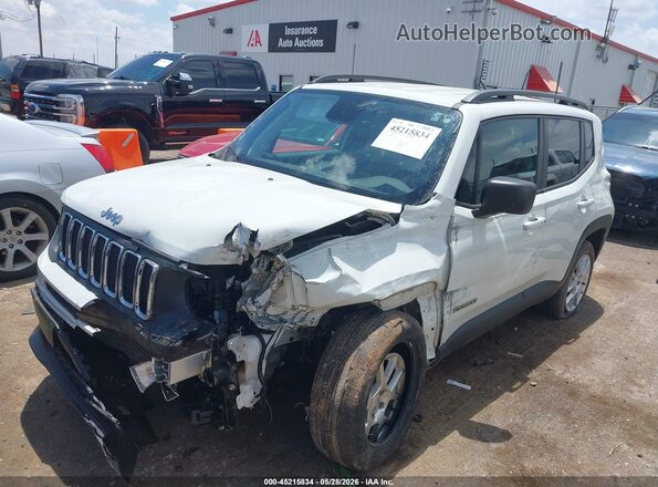 ZACNJBAB9KPK05423 2019 JEEP RENEGADE White Առջևի ձախ երեք քառորդ տեսարան