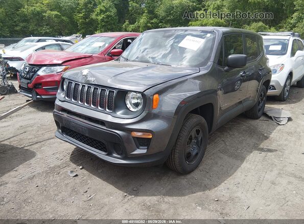 ZACNJBAB9KPK08015 2019 JEEP RENEGADE Серый Передняя левая четверть