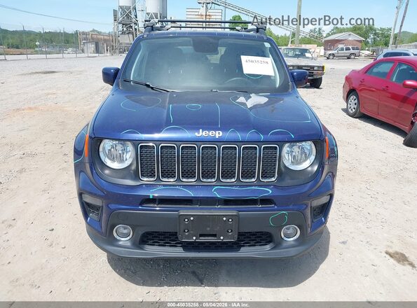 ZACNJBBB0LPL73046 2020 JEEP RENEGADE Blue Вид щитка приладів