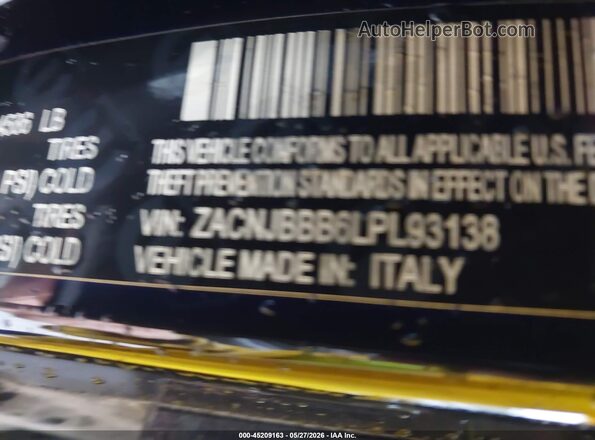 ZACNJBBB6LPL93138 2020 JEEP RENEGADE Black Widok komory silnika