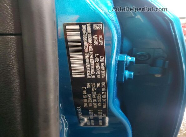 ZACNJBD10LPL90174 2020 JEEP RENEGADE Blue Вид підкапотного простору