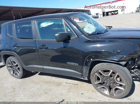 ZACNJCAB0MPM31682 2021 JEEP RENEGADE Black უკანა სალონის ხედი