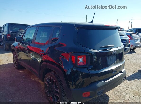 ZACNJCAB3MPM40859 2021 JEEP RENEGADE Black უკანა მარცხენა