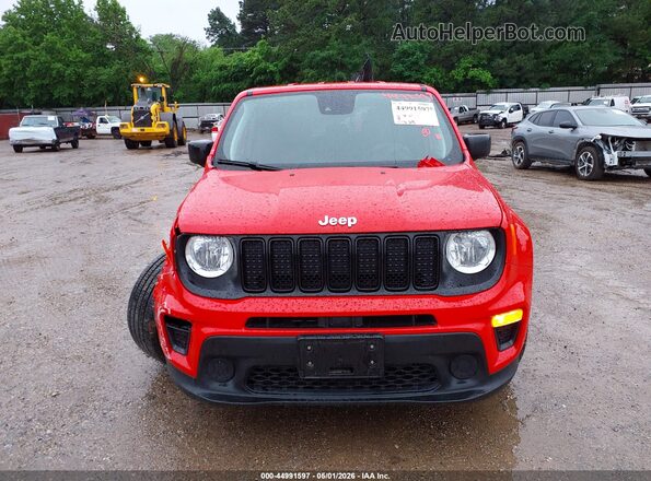 ZACNJCAB6MPM48700 2021 JEEP RENEGADE Red ხელსაწყოთა პანელის ხედი