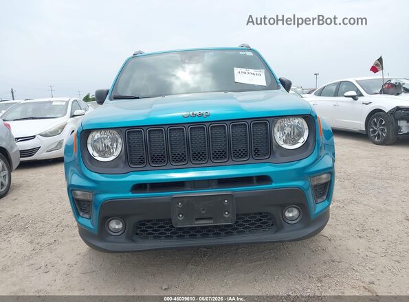 ZACNJCBB2MPM40236 2021 JEEP RENEGADE Teal ხელსაწყოთა პანელის ხედი