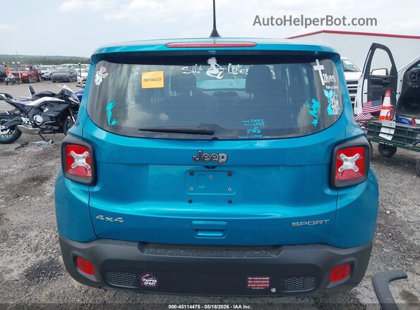 ZACNJDA14NPN57946 2022 JEEP RENEGADE Teal 