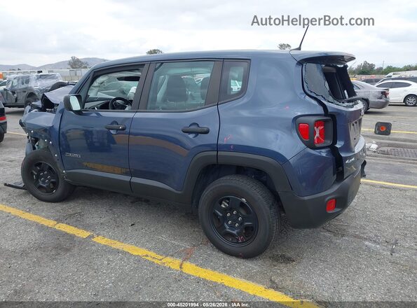 ZACNJDAB0MPN37281 2021 JEEP RENEGADE Dark Blue Rear left