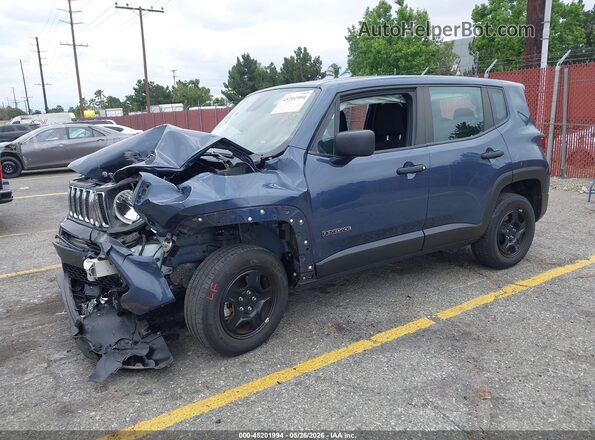 ZACNJDAB0MPN37281 2021 JEEP RENEGADE Dark Blue Front left