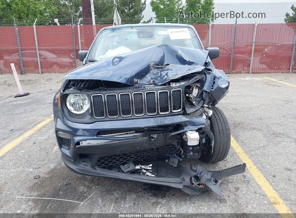 ZACNJDAB0MPN37281 2021 JEEP RENEGADE Dark Blue Rear interior view