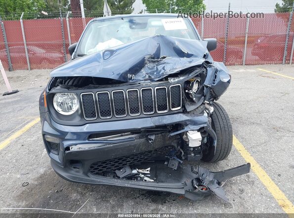 ZACNJDAB0MPN37281 2021 JEEP RENEGADE Dark Blue Front view